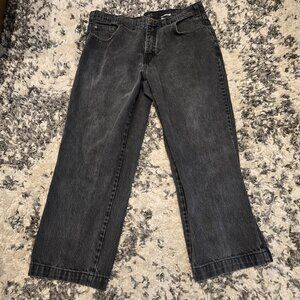 Club Sport Men’s Classic Straight Leg Jeans | Size 38 | Black